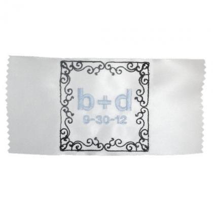 Isabel Embroidered Personalized Satin Ribbon..