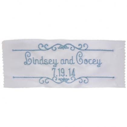 Julie Embroidered Personalized Satin Ribbon..