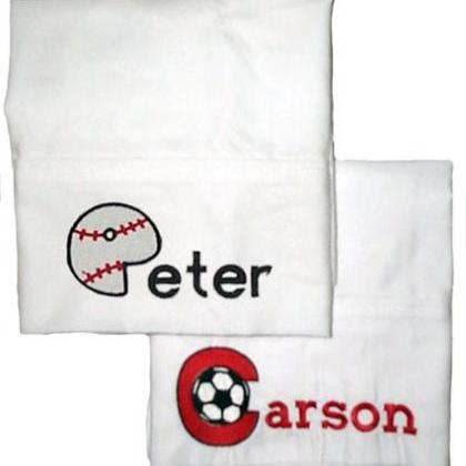 Sports Pillowcase Custom Embroidered And..