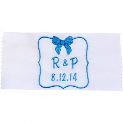 Emily Embroidered And Personalized Satin Ribbon..