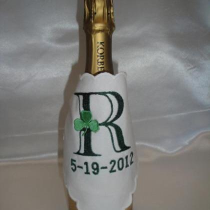 Champagne Wrap Custom Embroidered And Personalized..