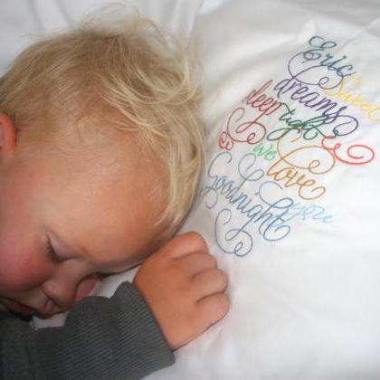 Embroidered Personalized Sleep Tight Pillowcase