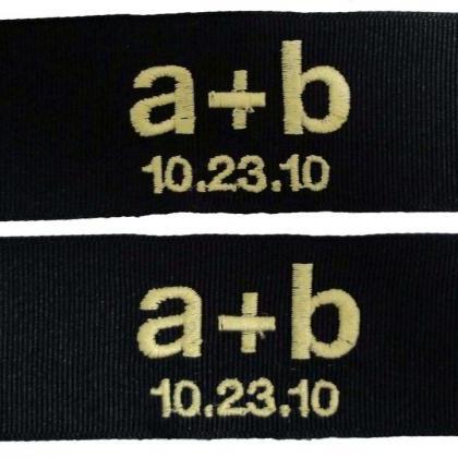 Groom's Personalized Ribbon Labels..