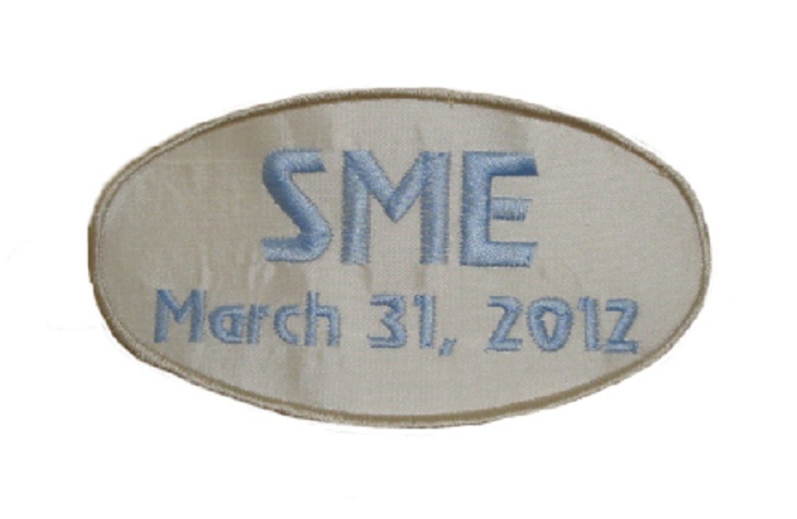 Custom Embroidered Wedding Gown Label Created In Silk
